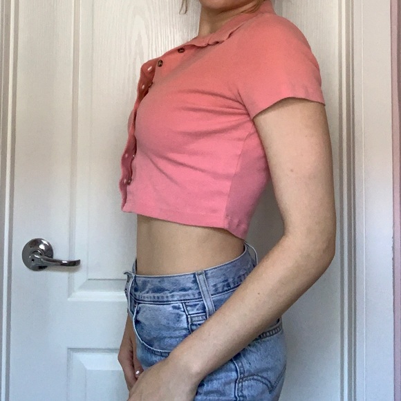 Pink Button Up - Picture 3 of 4